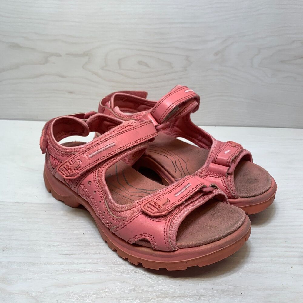 Ecco Offroad Sandals Women's Size 7 Pink Strappy Casual Comfort Beach Outdoor